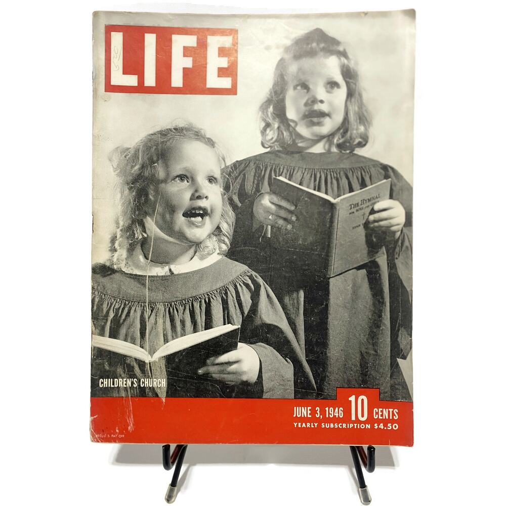 LIFE Magazine June 3 1946 Children's Church Cover Great Train Strike Henry Ford